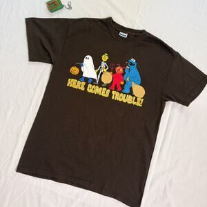 Y2K Sesame Street Halloween T-Shirt - M